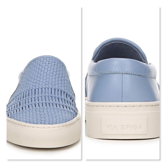 NEW Via Spiga Sara Sneaker sz 10M in Dusk Blue - Picture 2 of 8
